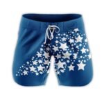 Blue Physique Shorts with Stars