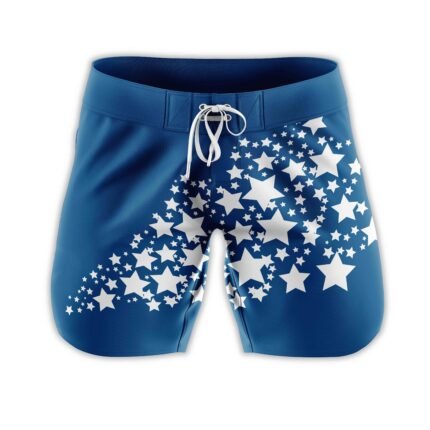 Blue Physique Shorts with Stars