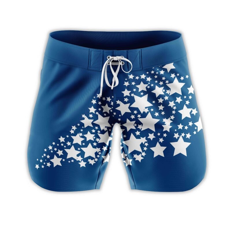 Blue Physique Shorts with Stars