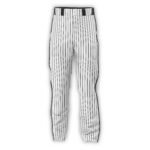 White Baseball Pants with Black stripes