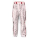White baseball Pants with red stripes