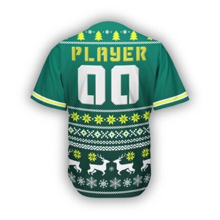 Green Christmas Baseball jersey