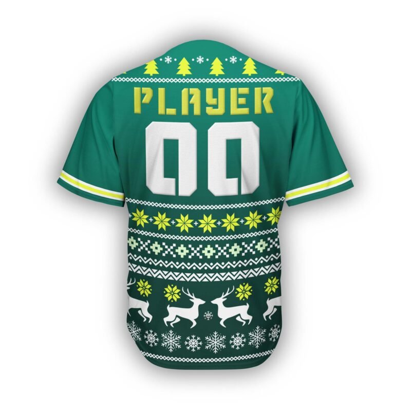 Green Christmas Baseball jersey