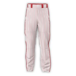 White baseball Pants with red stripes