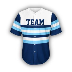 Blue Stripe Baseball Jersey